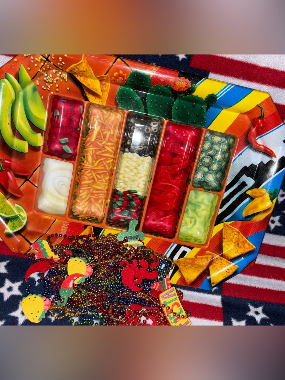 Multicolor Fiesta/Taco Night Tray